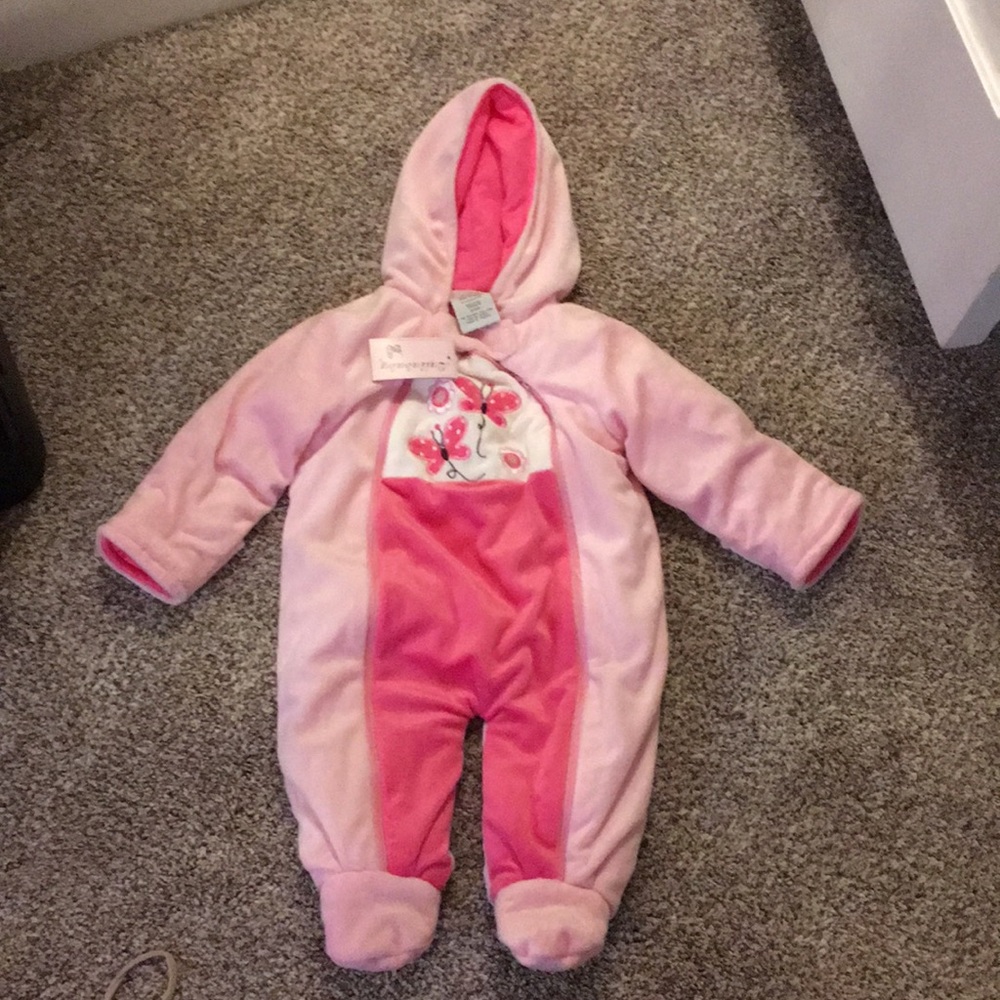 NWT Pink winter baby bunting